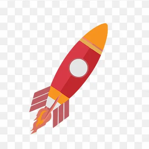 Rocket png vector